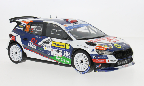 Skoda Fabia Rally2 No.10 Barum Rally 2024 Wagner/Hain - 1:18